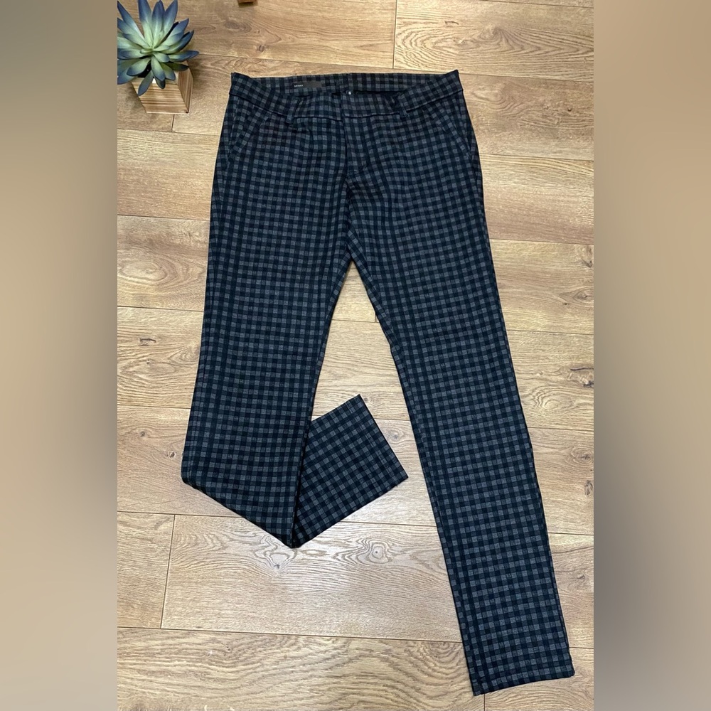 Kut From The Kloth Women's Black Skinny pants Size 6 Black gray Plaid